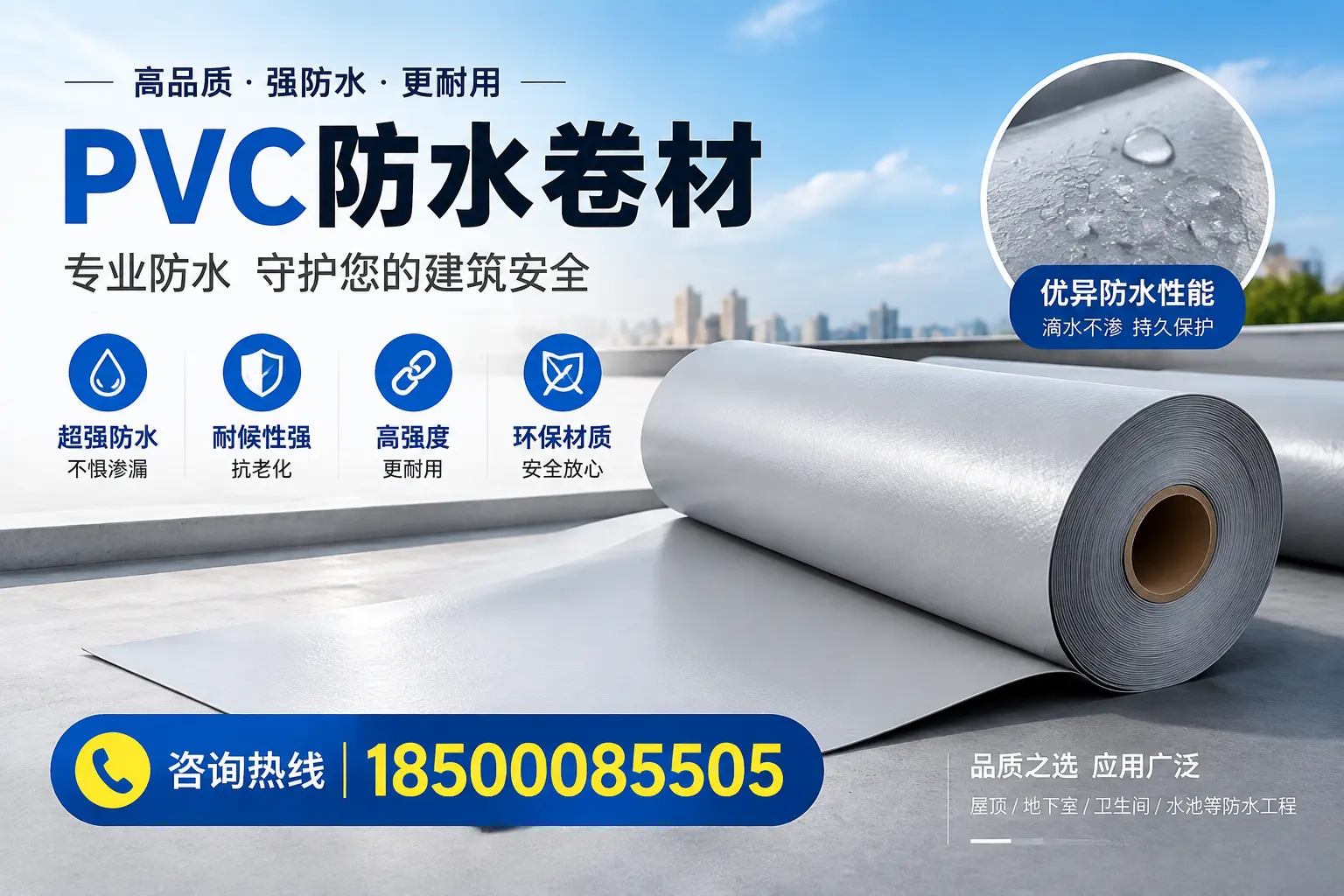 滨州地区pvc防水卷材的市场现状与发展趋势